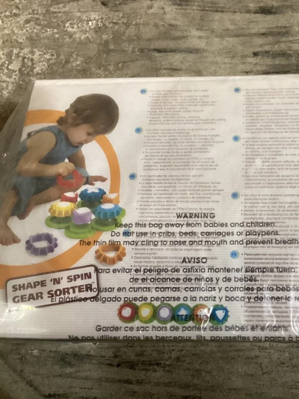 Spin Gear Sorter: Educational Focus Creative Thinking Stacking And Sorting Toys